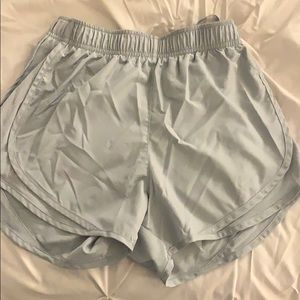 Grey Nike running shorts